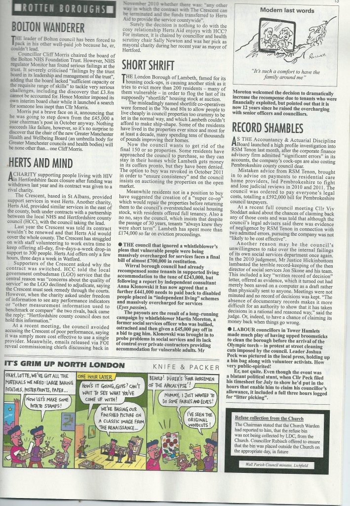 Private Eye 5th Sep 2012 Shortlife