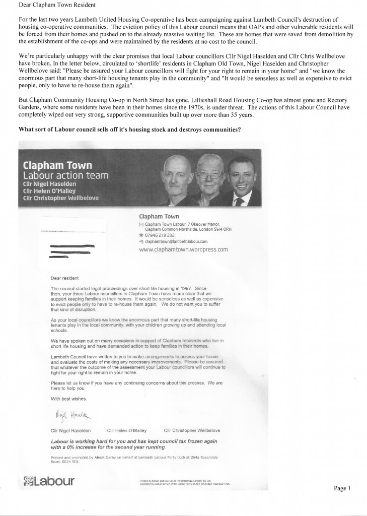 LUHC Leaflet 1